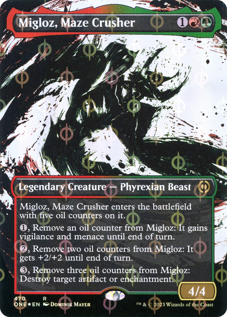 Migloz, Maze Crusher (Showcase) (470) Foil - Phyrexia: All Will Be One