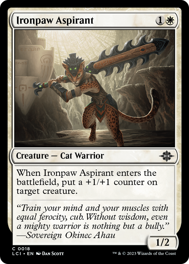 Ironpaw Aspirant (018) Foil - The Lost Caverns of Ixalan