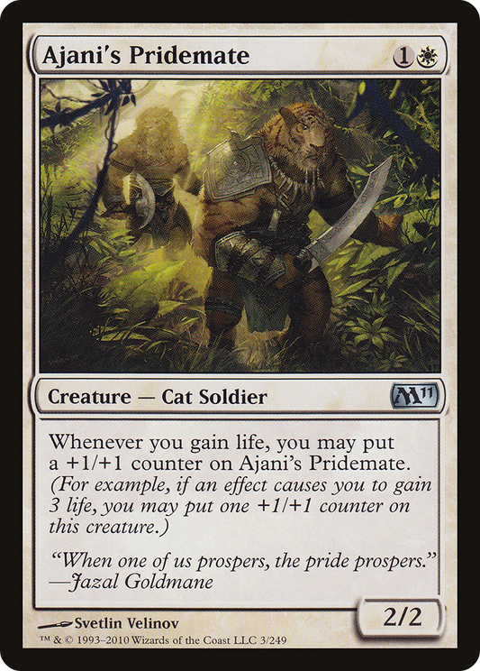 Ajani's Pridemate [Magic 2011] Foil