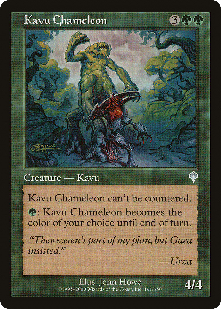 Kavu Chameleon [Invasion] Foil