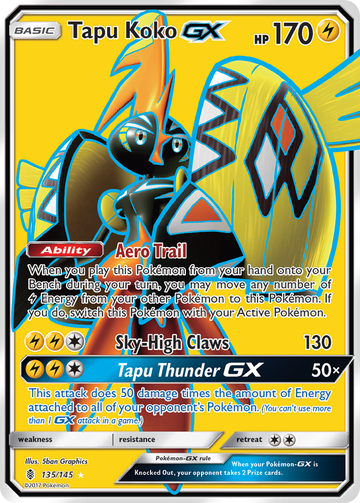 Tapu Koko GX (135/145) [Sun & Moon: Guardians Rising] | Silver Goblin