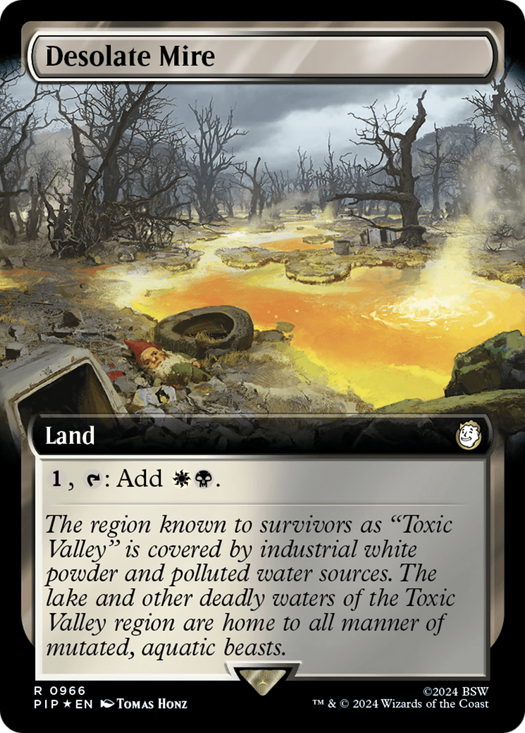 Desolate Mire (Extended Art) (Surge Foil) [Fallout] | Silver Goblin