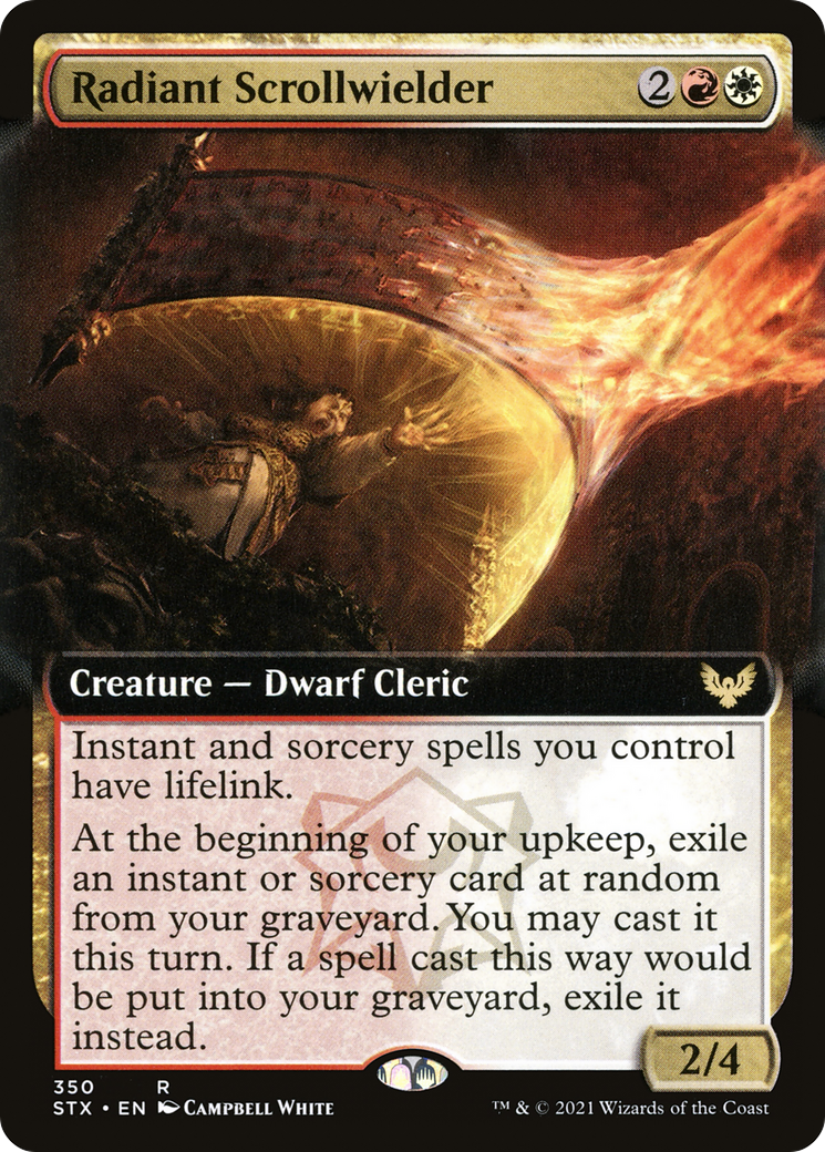 Radiant Scrollwielder (Extended Art) (350) Foil - Strixhaven: School of Mages