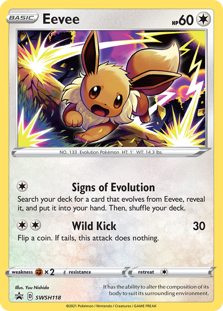 Eevee (SWSH118) [Sword & Shield: Black Star Promos] | Silver Goblin