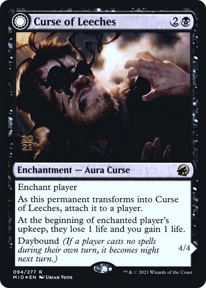 Curse of Leeches (094) Foil - Innistrad: Midnight Hunt Promos