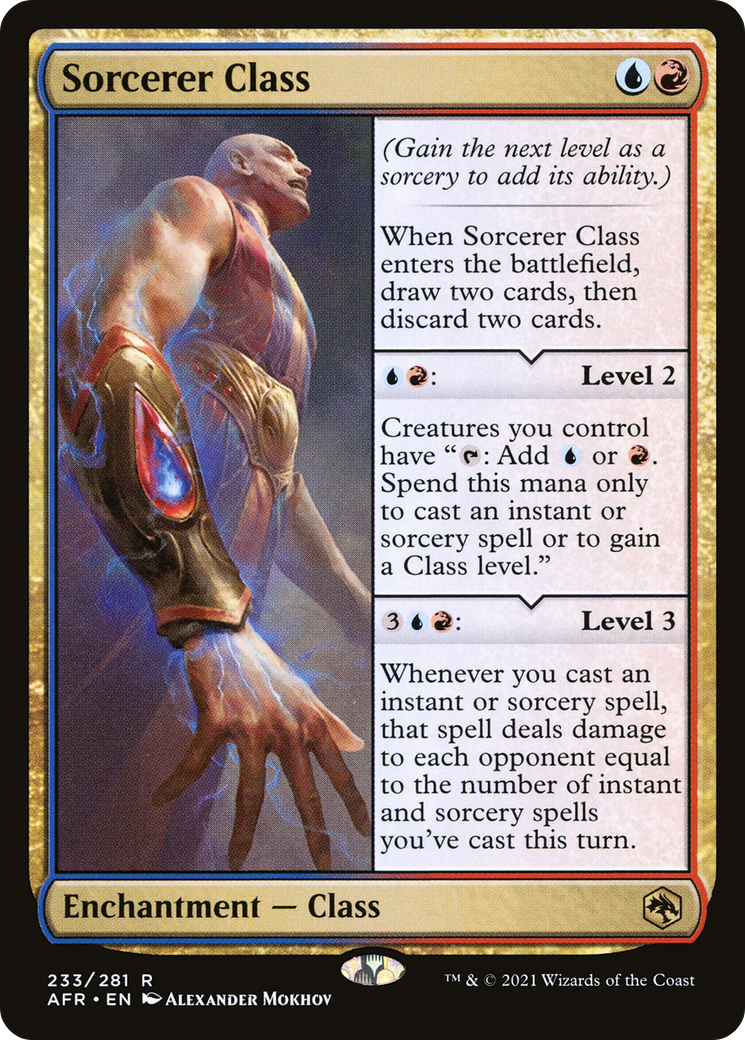 Sorcerer Class (233) Foil - Adventures in the Forgotten Realms