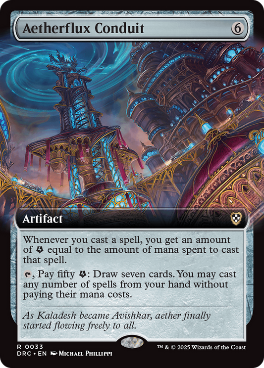 Aetherflux Conduit (Extended Art) (033) - Commander: Aetherdrift