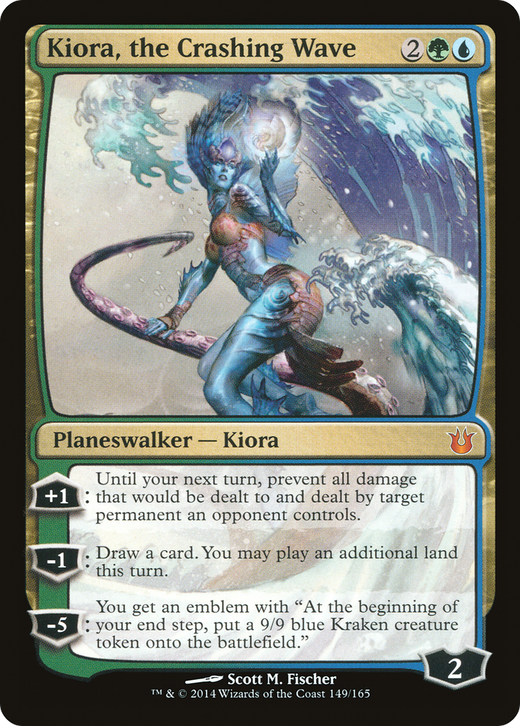 Kiora, the Crashing Wave (149) Foil - Born of the Gods