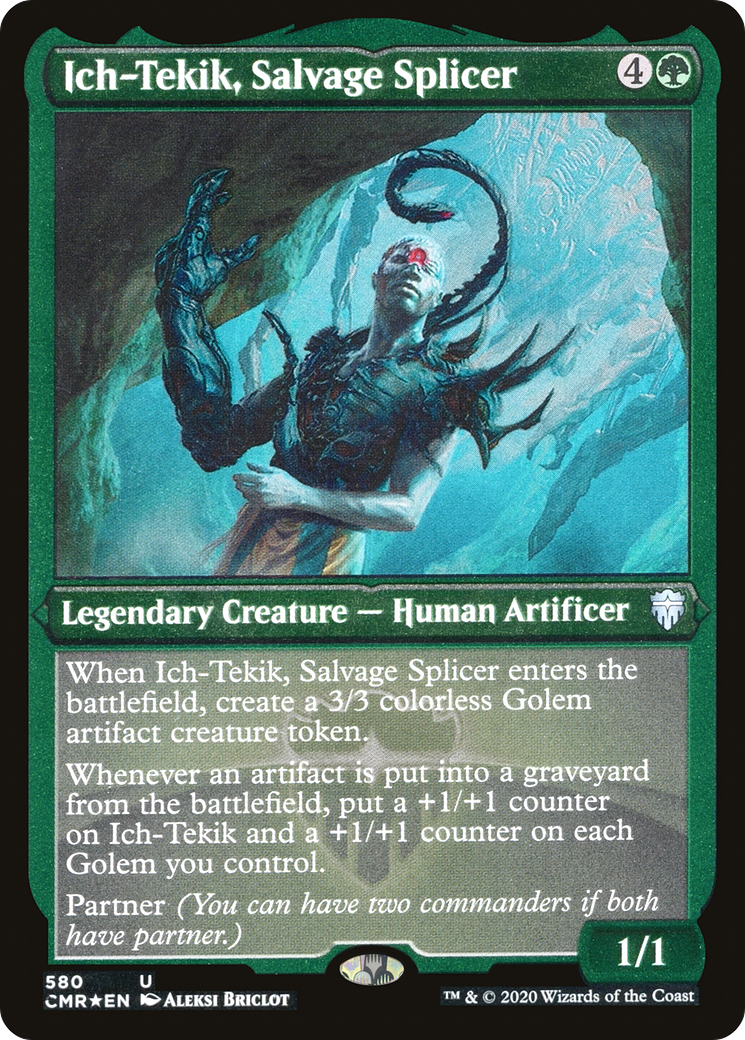 Ich-Tekik, Salvage Splicer (Etched) [Commander Legends] | Silver Goblin