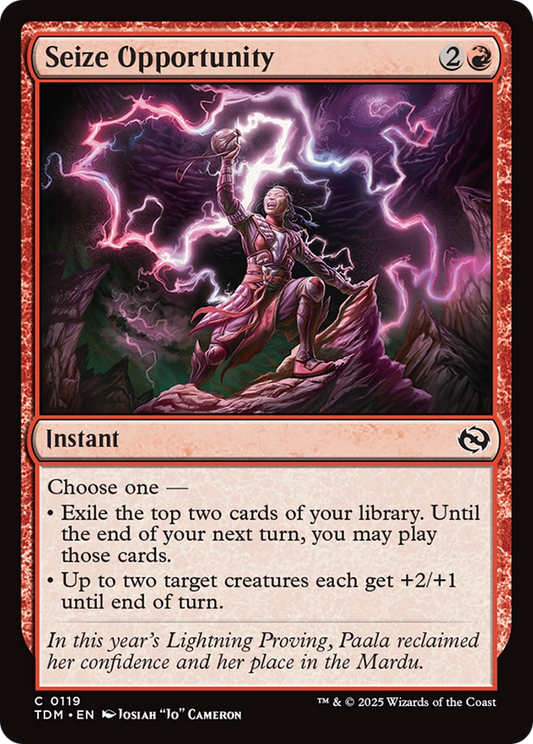 Seize Opportunity (119) Foil - Tarkir: Dragonstorm
