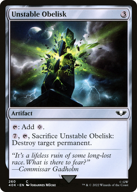 Unstable Obelisk [Warhammer 40,000]