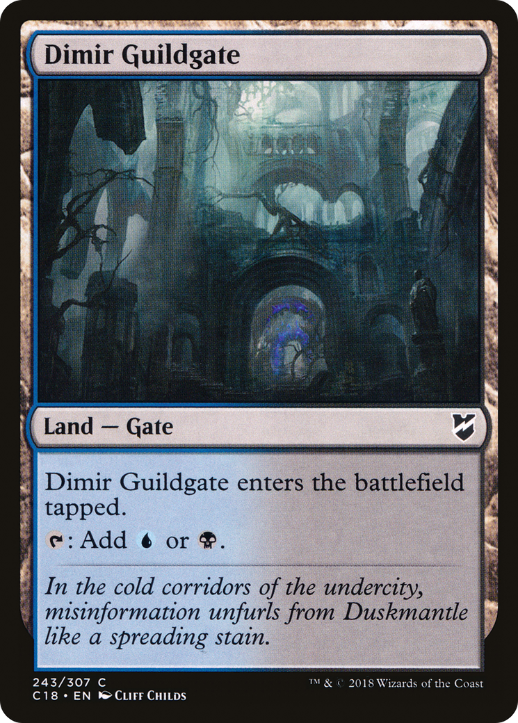 Dimir Guildgate (243) - Commander 2018