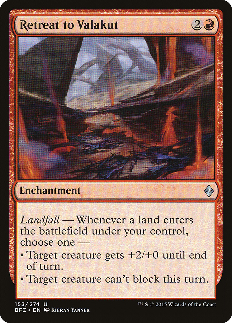 Retreat to Valakut (153) Foil - Battle for Zendikar