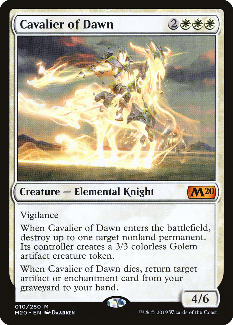 Cavalier of Dawn [Core Set 2020] Foil