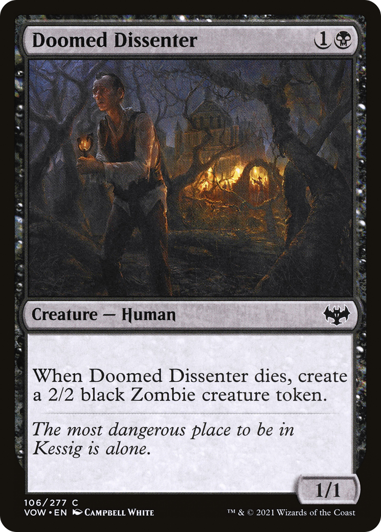 Doomed Dissenter (106) Foil - Innistrad: Crimson Vow