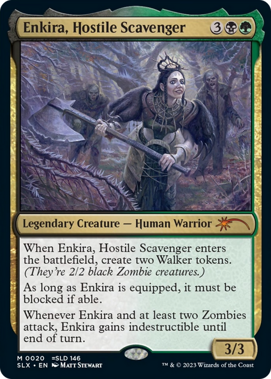 Enkira, Hostile Scavenger [Secret Lair: Universes Within] Foil