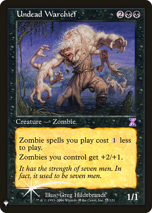 Undead Warchief (Retro) (052) Foil - The List