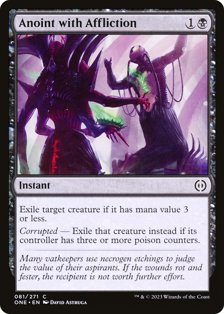 Anoint with Affliction [Phyrexia: All Will Be One] | Silver Goblin