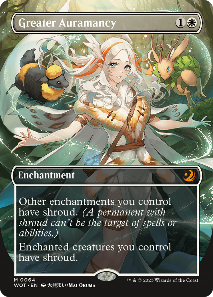 Greater Auramancy (Anime Borderless) (064) Foil - Wilds of Eldraine: Enchanting Tales