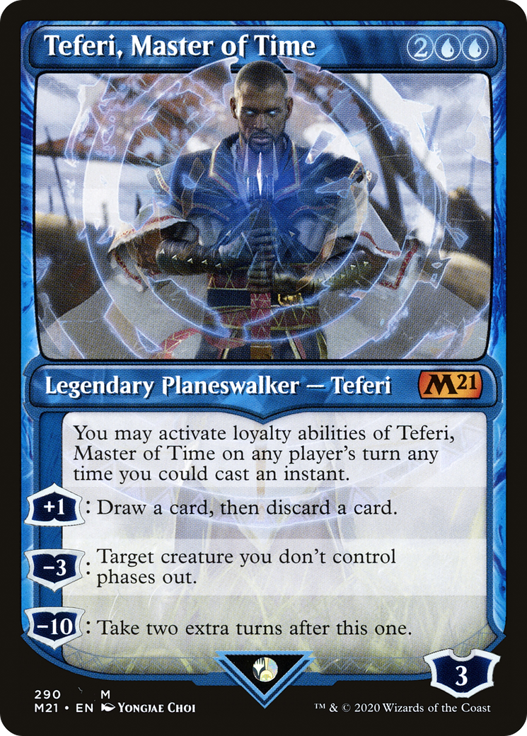 Teferi, Master of Time (Showcase) (290) - Core Set 2021