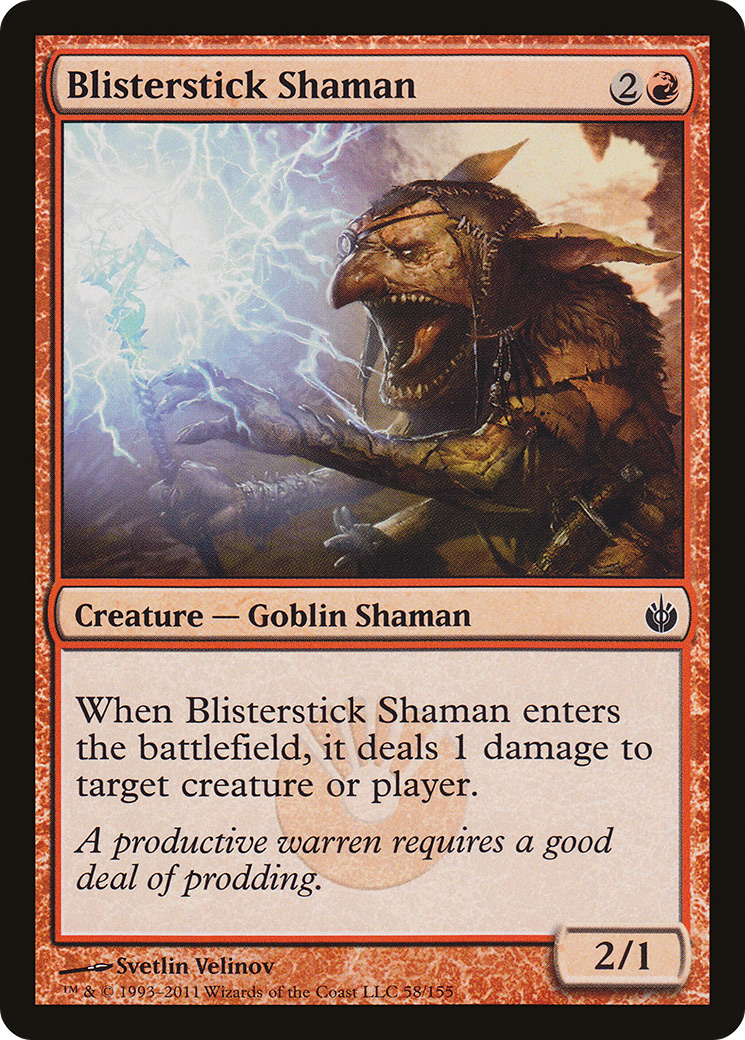 Blisterstick Shaman (058) Foil - Mirrodin Besieged