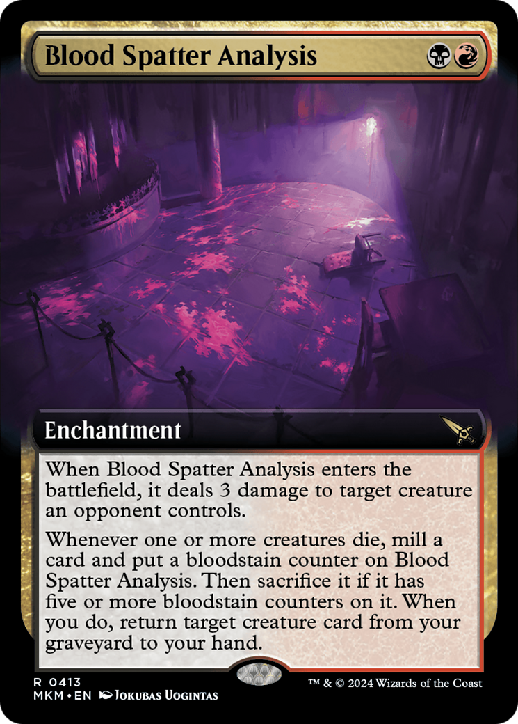 Blood Spatter Analysis (Extended Art) (413) - Murders at Karlov Manor