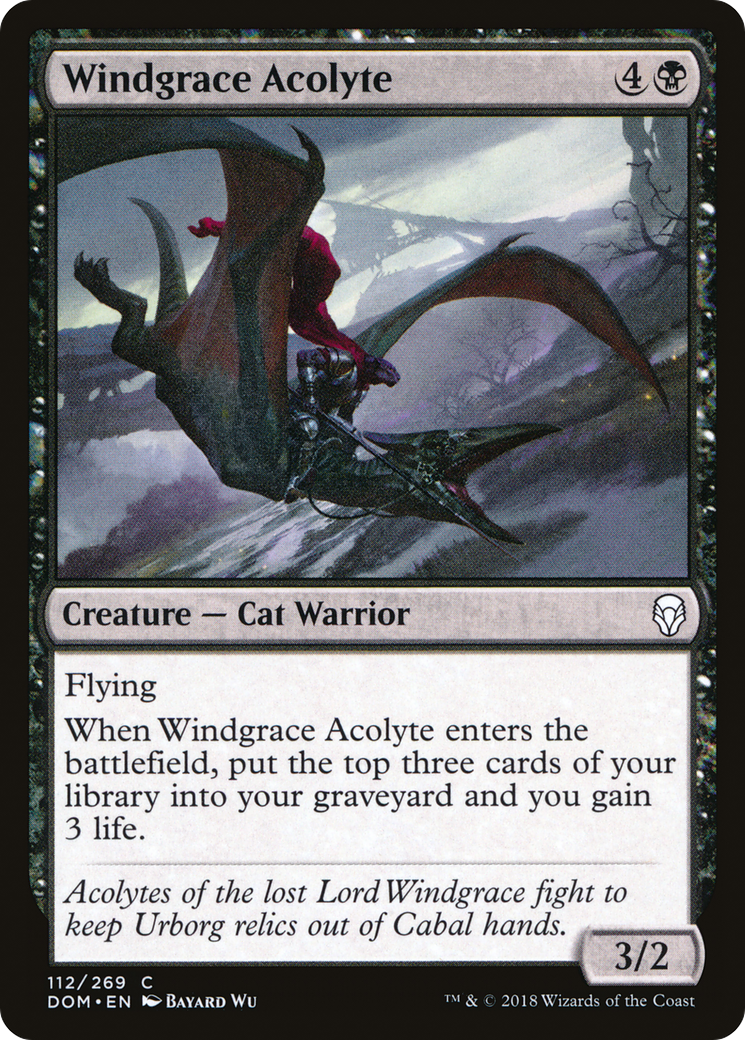 Windgrace Acolyte [Dominaria] Foil