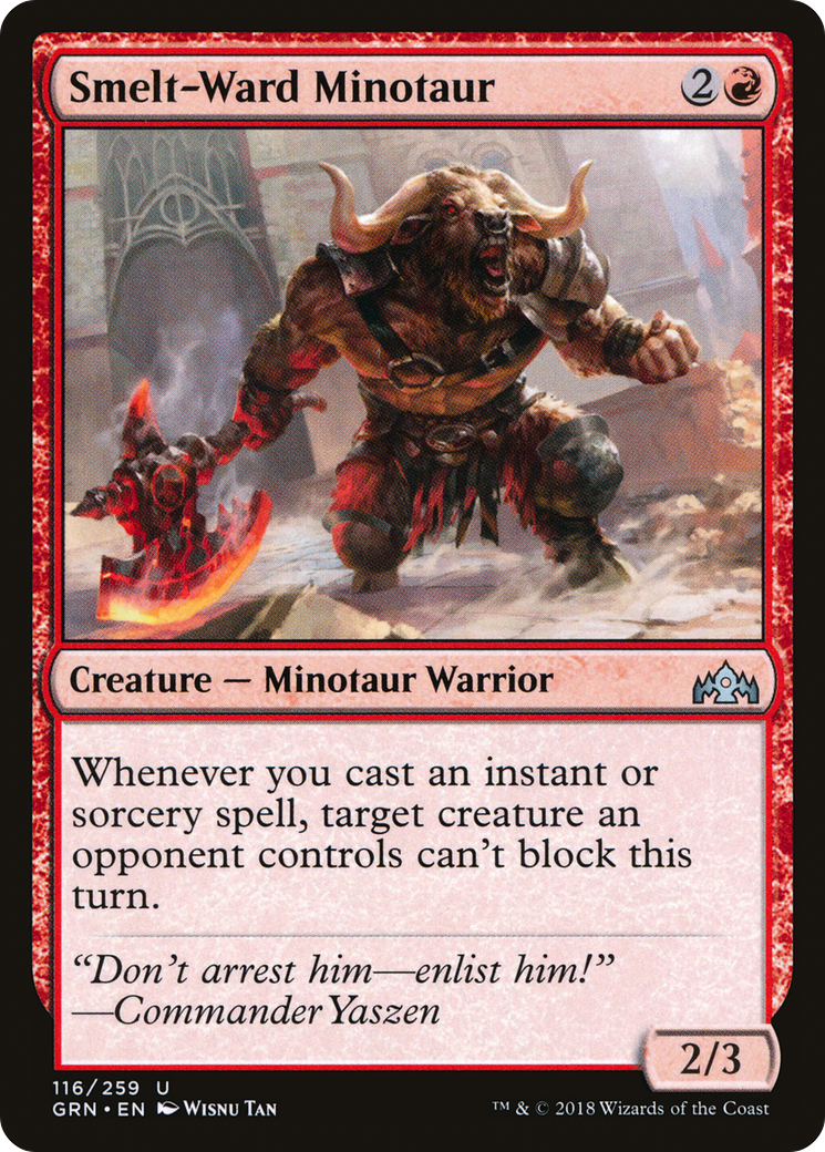Smelt-Ward Minotaur (116) Foil - Guilds of Ravnica
