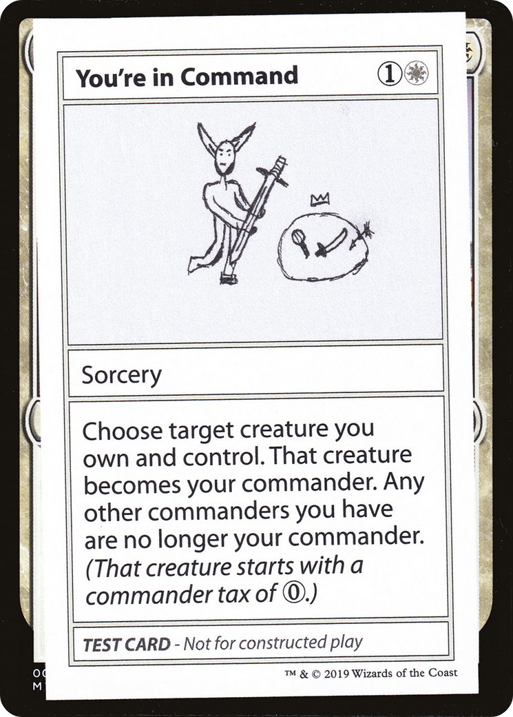 You're In Command (No PW Symbol) - Mystery Booster Playtest Cards 2021