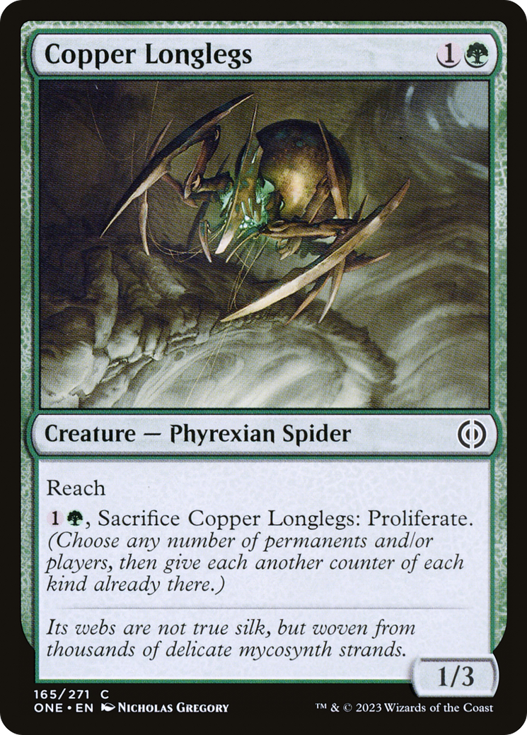 Copper Longlegs (165) Foil - Phyrexia: All Will Be One