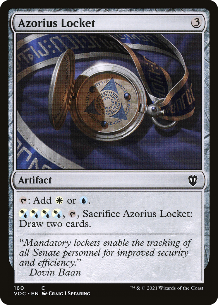 Azorius Locket (160) - Crimson Vow Commander