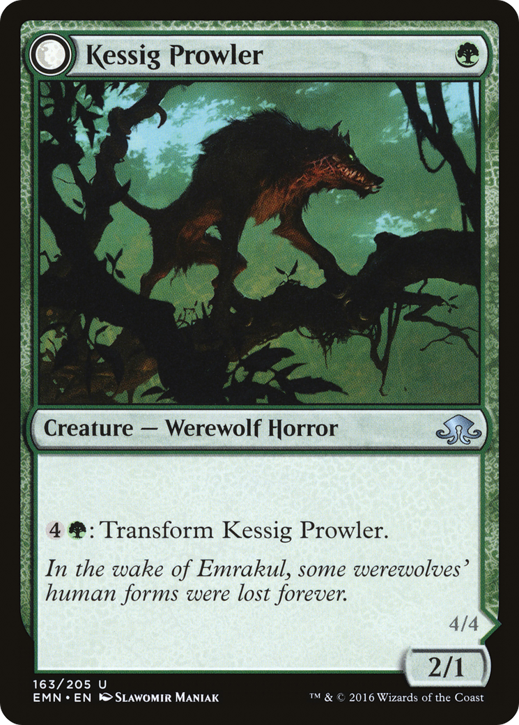 Kessig Prowler // Sinuous Predator [Eldritch Moon] | Silver Goblin