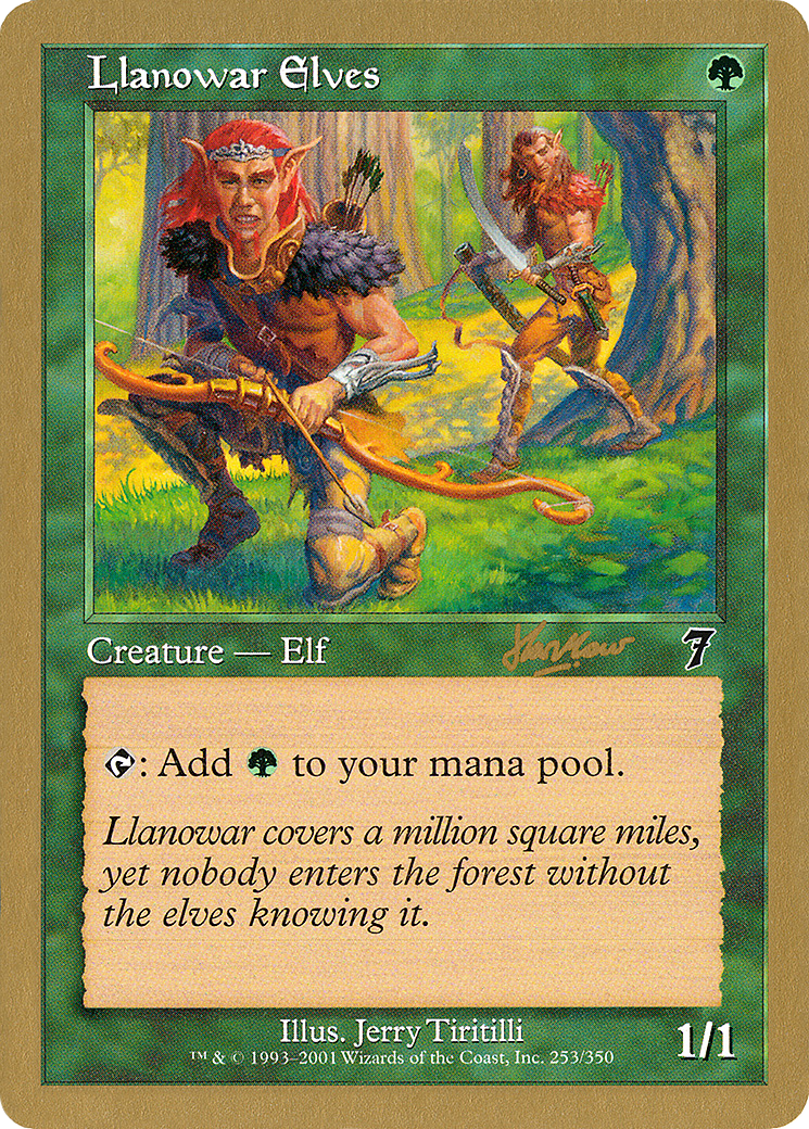 Llanowar Elves - 2002 Sim Han How (7ED) (Retro) - World Championship Decks 2002