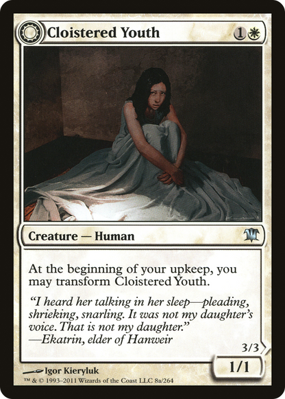 Cloistered Youth // Unholy Fiend (008) Foil - Innistrad