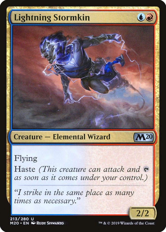 Lightning Stormkin [Core Set 2020] | Silver Goblin