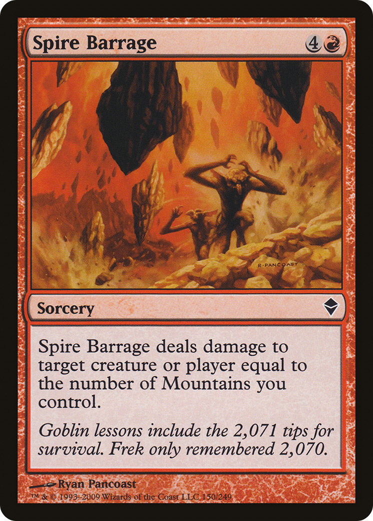 Spire Barrage (150) Foil - Zendikar
