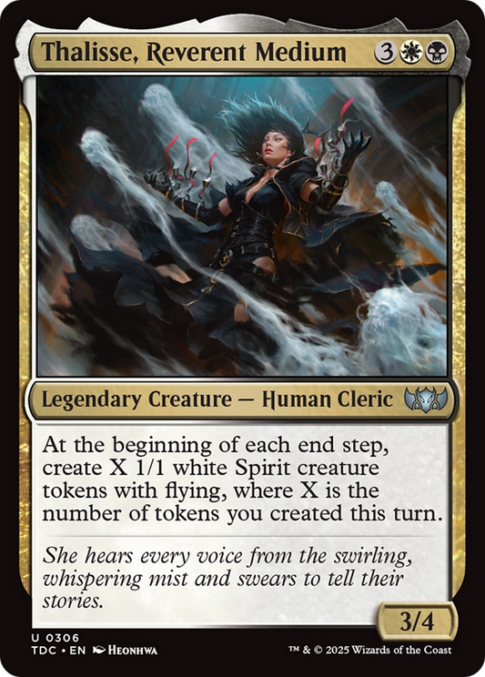 Thalisse, Reverent Medium (306) - Commander: Tarkir: Dragonstorm