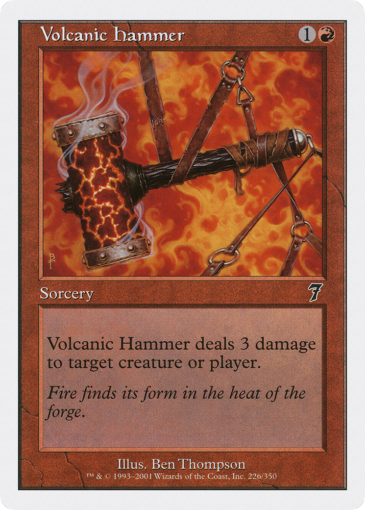 Volcanic Hammer (226) Foil - Seventh Edition