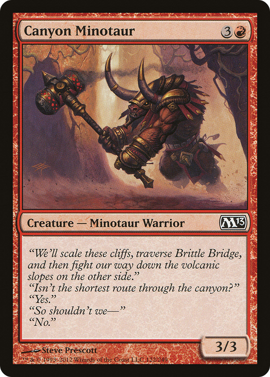 Canyon Minotaur [Magic 2013] Foil