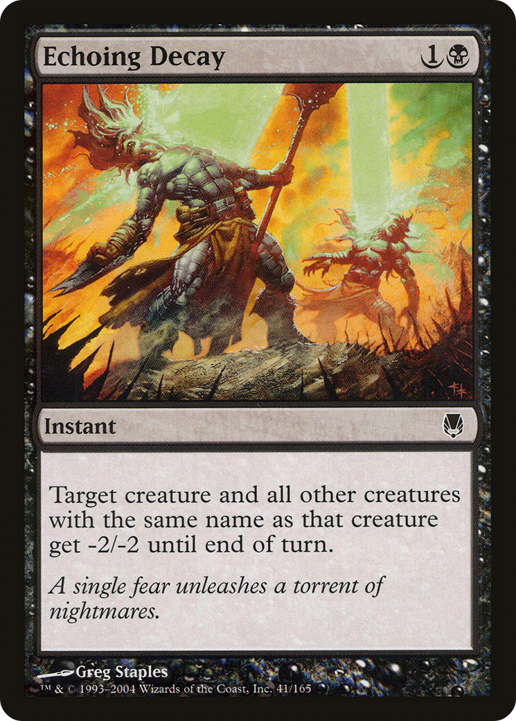Echoing Decay (041) Foil - Darksteel