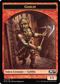 Goblin // Thopter Double-Sided Token (Game Night) [Core Set 2019 Tokens] | Silver Goblin