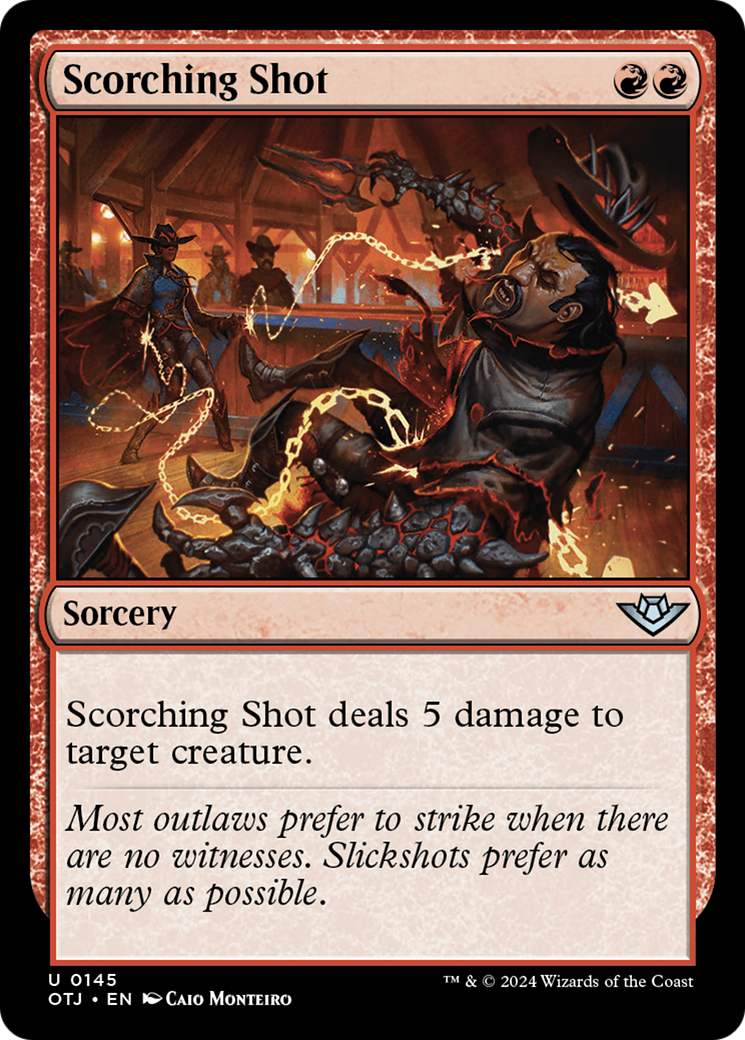 Scorching Shot (145) Foil - Outlaws of Thunder Junction