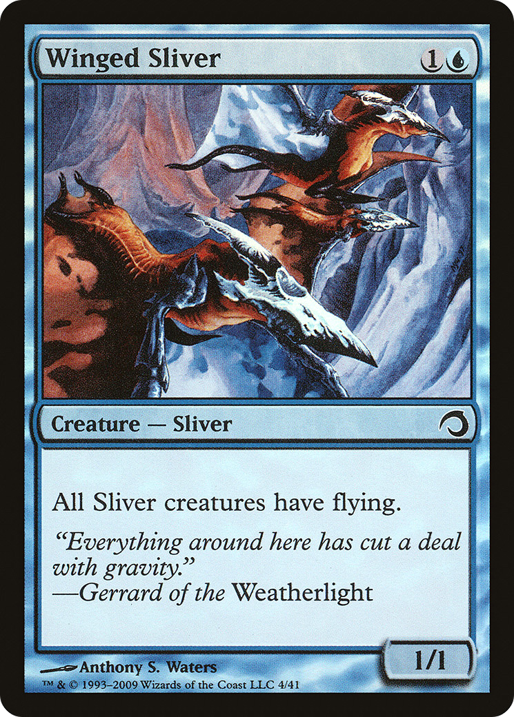 Winged Sliver (004) Foil - Premium Deck Series: Slivers