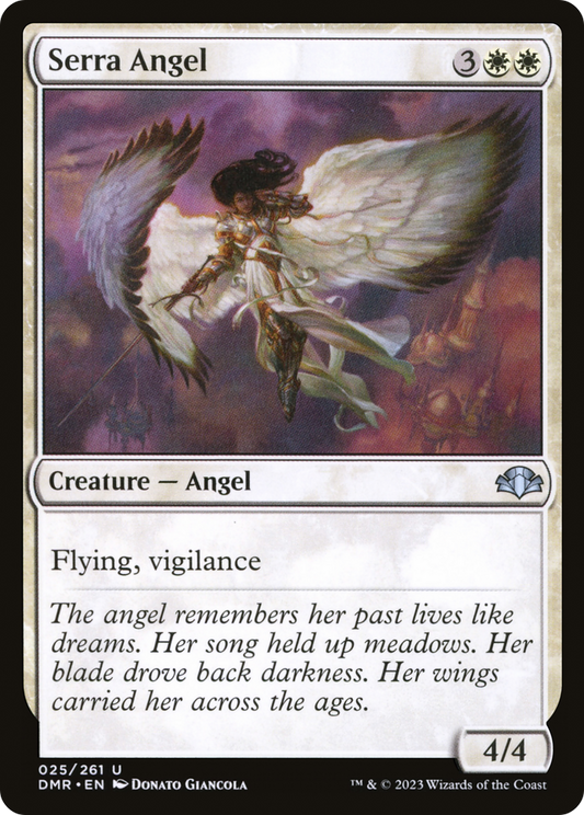 Serra Angel [Dominaria Remastered] Foil