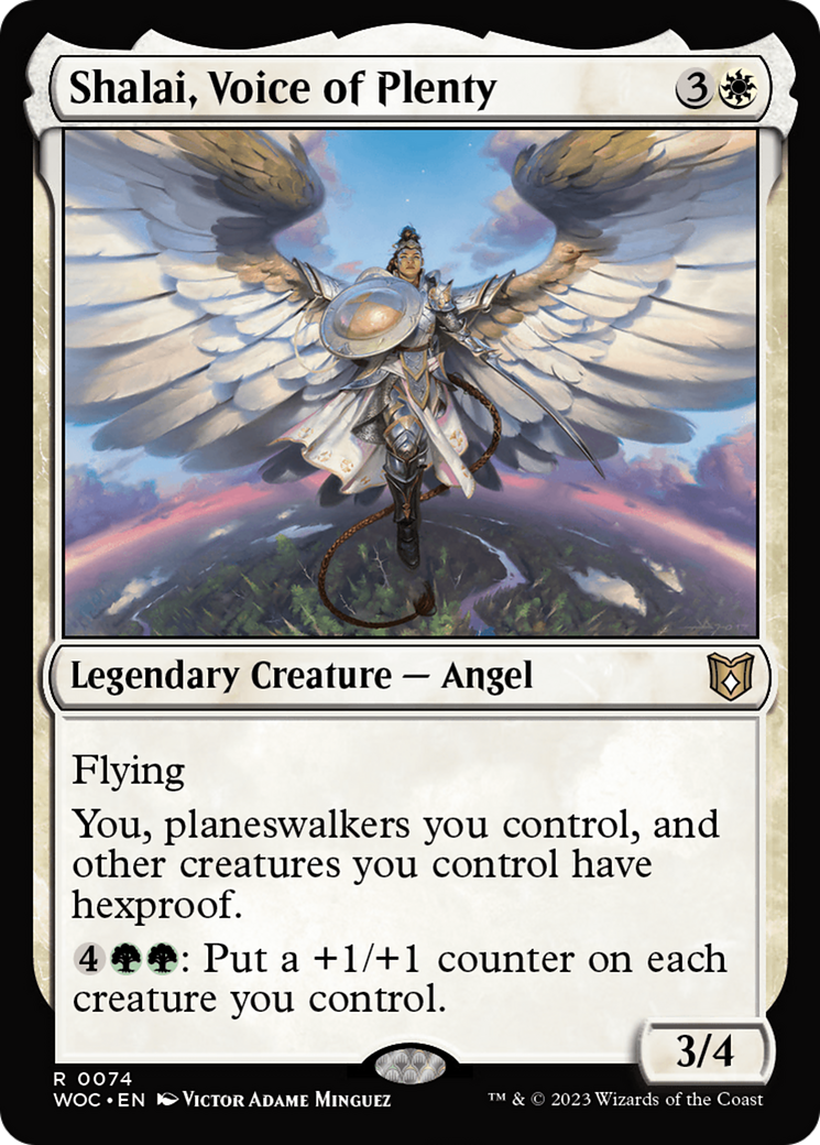 Shalai, Voice of Plenty (074) - Wilds of Eldraine Commander