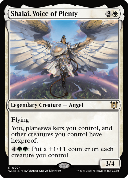 Shalai, Voice of Plenty (074) - Wilds of Eldraine Commander