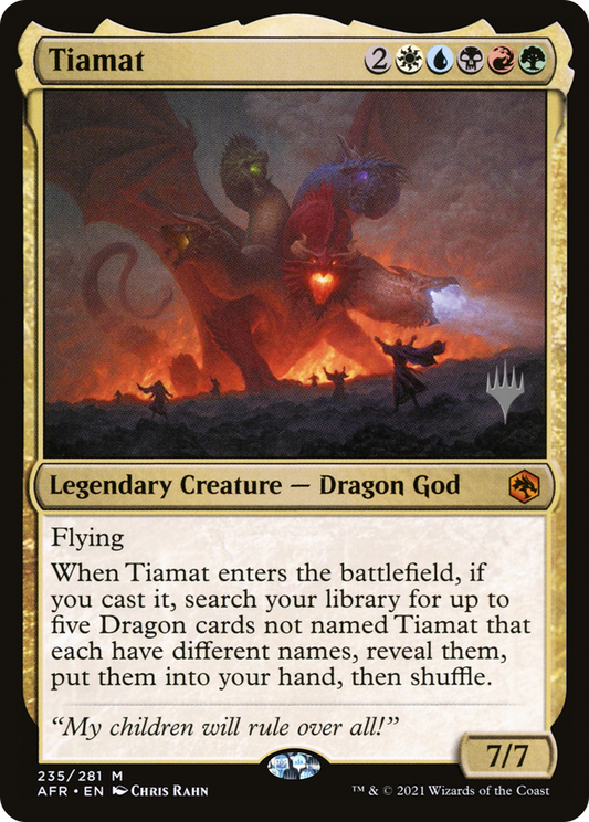 Tiamat (Promo Pack) [Dungeons & Dragons: Adventures in the Forgotten Realms Promos] Foil
