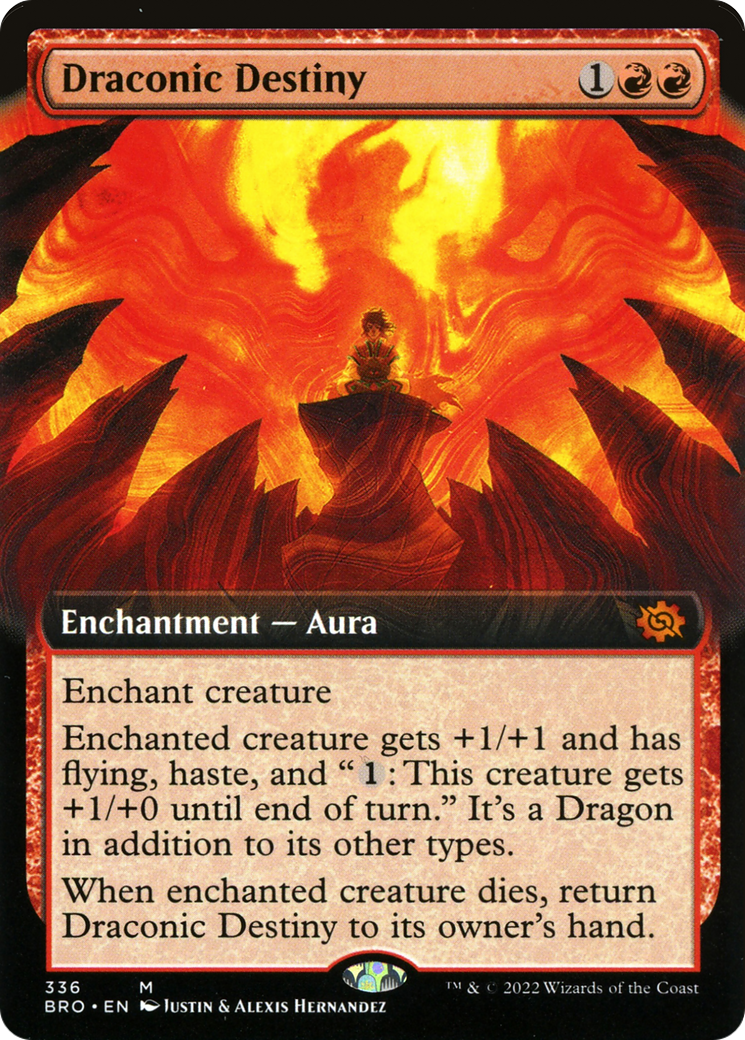 Draconic Destiny (Extended Art) (336) Foil - The Brothers' War