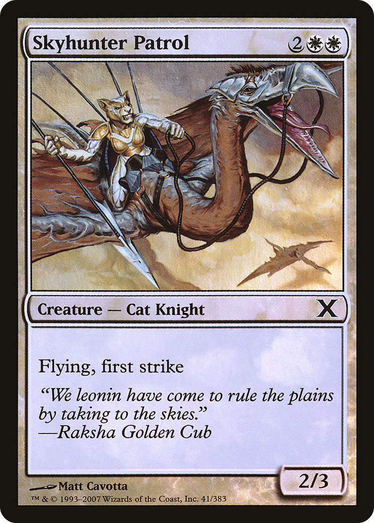 Skyhunter Patrol (41) Foil - Tenth Edition