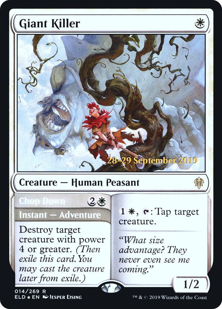 Giant Killer // Chop Down (14s) Foil - Throne of Eldraine Promos
